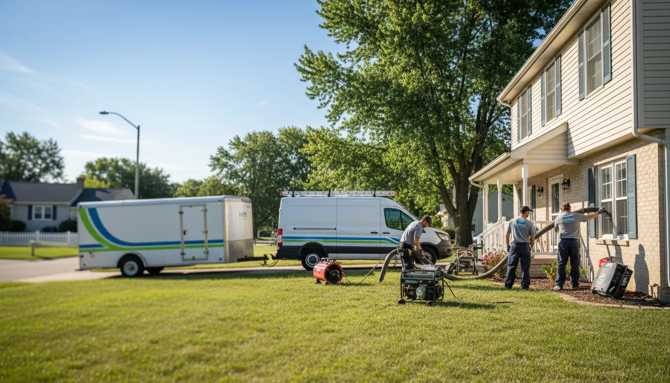 Flooded Basement Restoration And Cleanup With Repair in Amberg, WI near me